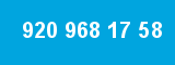 920 968 17 58 920 968 17 58